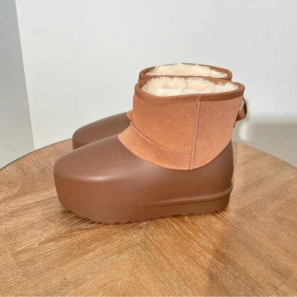 UGG Women's Classic Mini Pumped Molded Chestnut Slip On Boots 1158370 - Picture 5 of 7